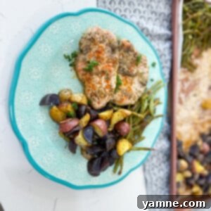 Delicious Sheet Pan Honey Garlic Pork Chops with Perfectly Roasted Potatoes and Green Beans