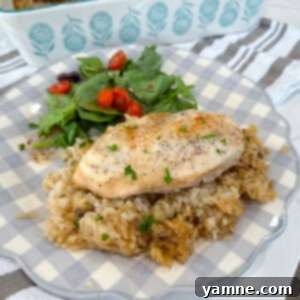 Delicious Dump and Go No-Peek Chicken and Rice Casserole