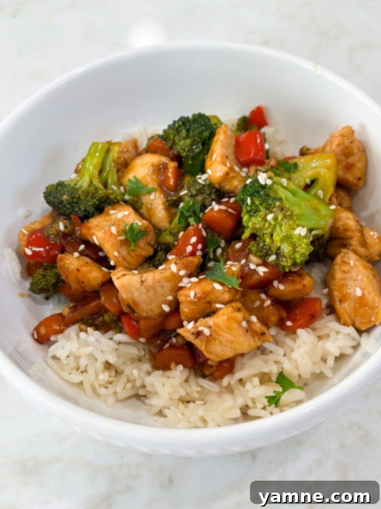 Easy and flavorful chicken and vegetable stir fry