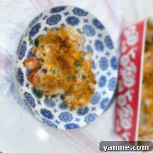 Creamy Wild Rice Chicken Casserole, a hearty and flavorful dish.