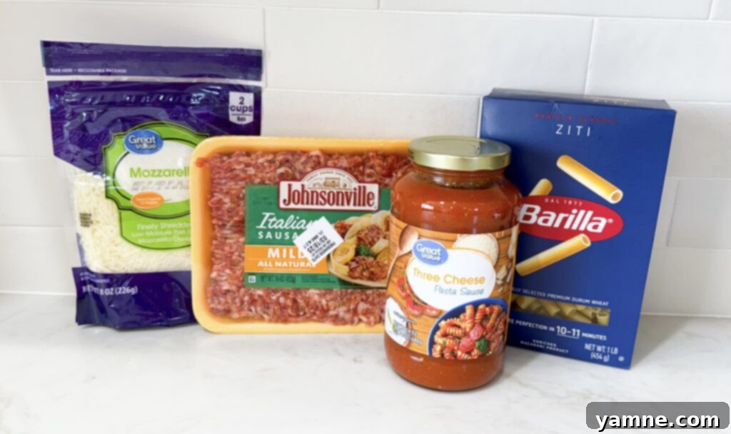 Ultimate Cheesy Baked Ziti 2 the best baked ziti