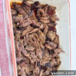 Fall-Apart Tender Chuck Roast 4 Baked Chuck Roast in a round bowl