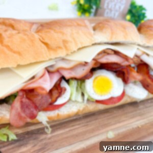 Italian Cobb Sub 8 Italian Cobb salad sub