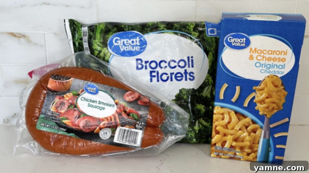 Five Dollar Smoked Sausage Mac and Cheese 2 Smoked Sausage Mac and Cheese Ingredients