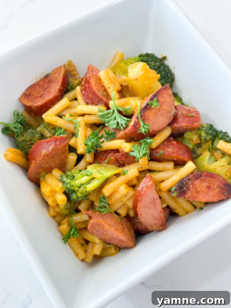 Five Dollar Smoked Sausage Mac and Cheese 3 Prepping Smoked Sausage for Mac and Cheese