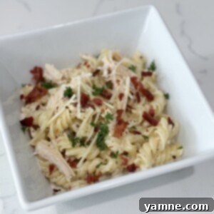 Creamy Alfredo with Rotisserie Chicken & Bacon 9 rotisserie chicken bacon alfredo