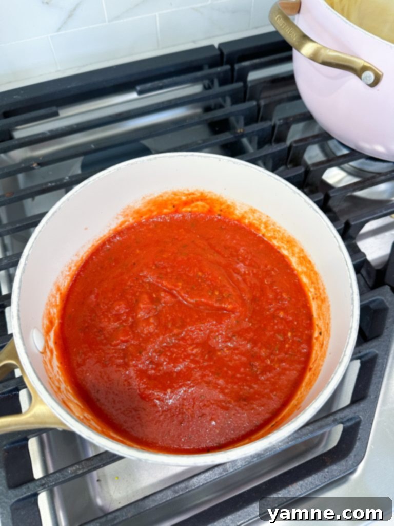 Simmering Spaghetti Sauce