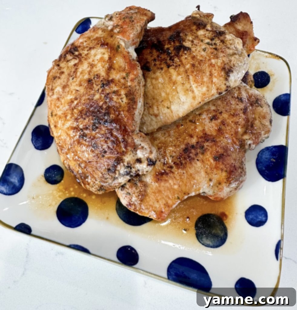 Using a meat thermometer for pork chops