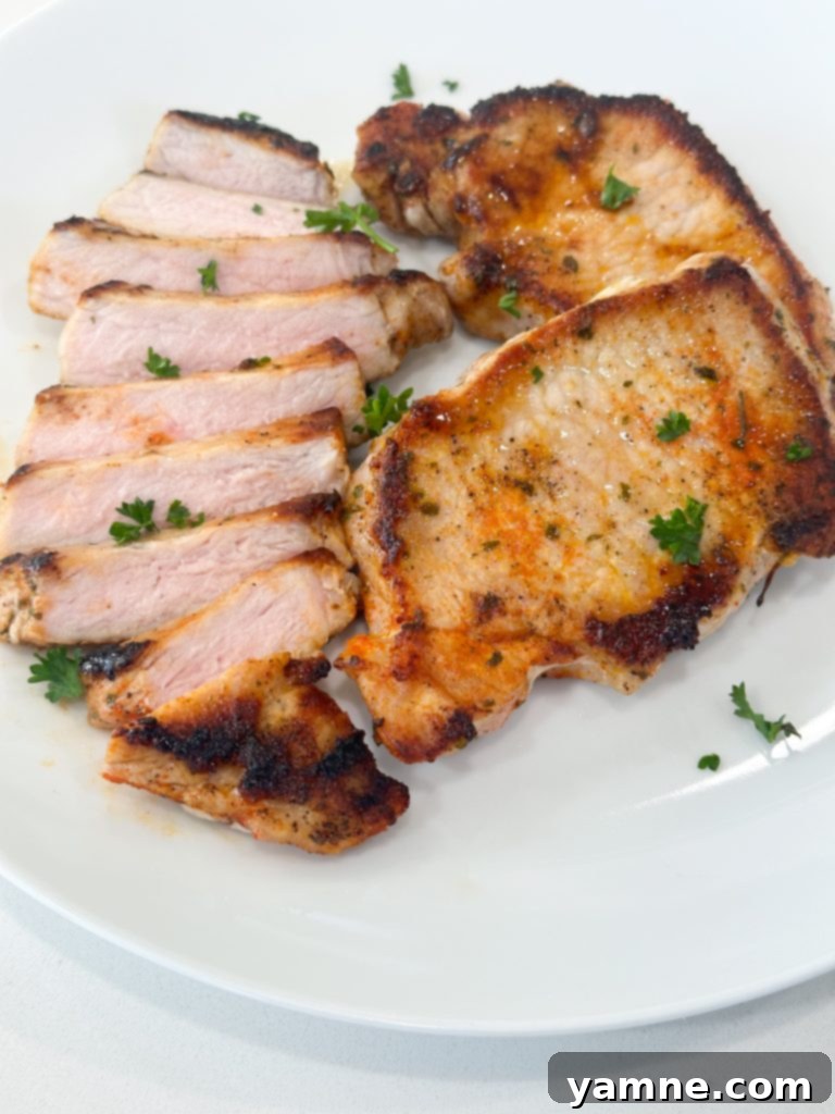 Seared ranch pork chops with homemade ranch