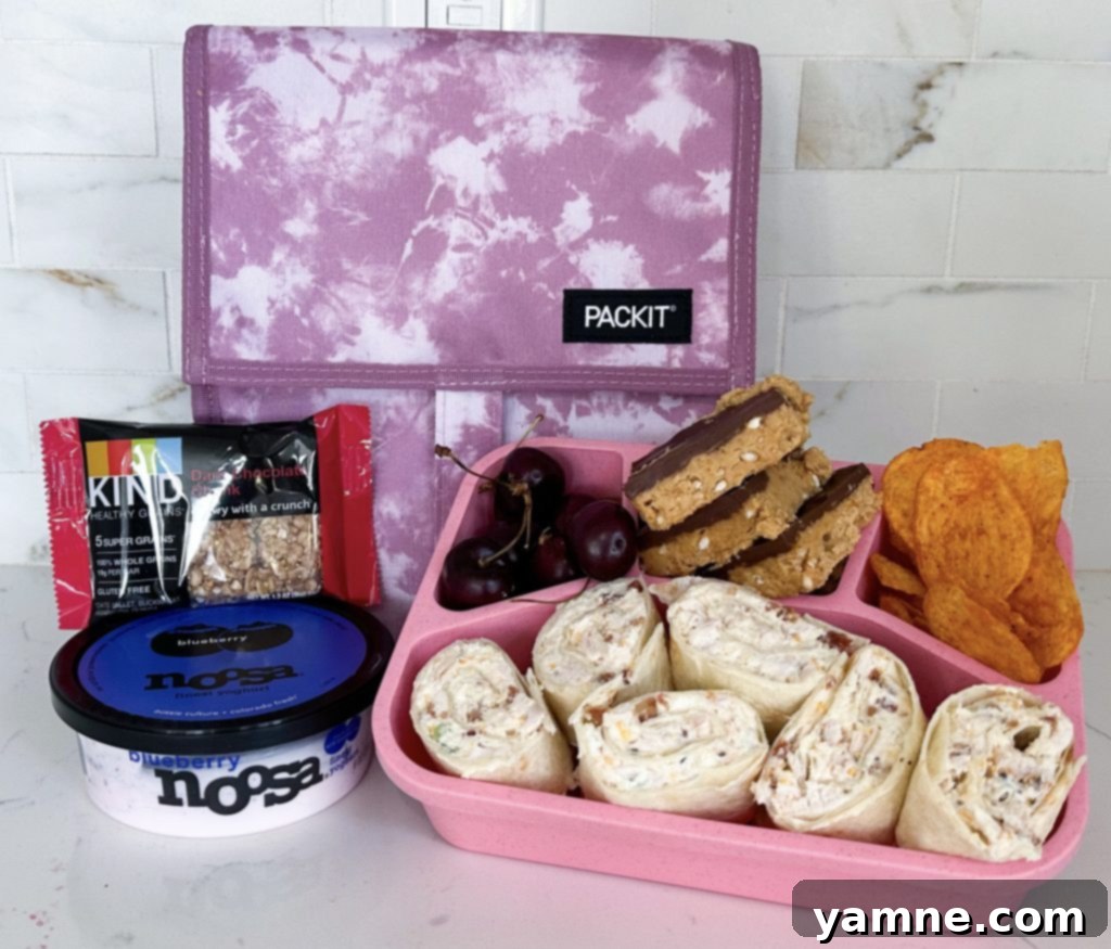 easy lunch with chicken pinwheels