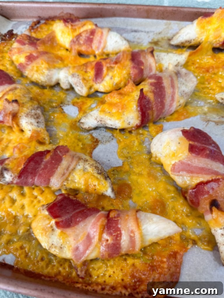 Bacon-Wrapped Chicken Bites: A 3-Ingredient Wonder 6 Crispy bacon wrapped chicken