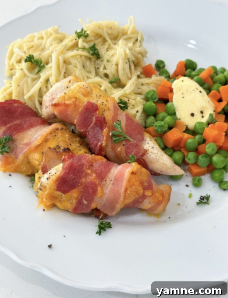 Bacon-Wrapped Chicken Bites: A 3-Ingredient Wonder 8 Adding BBQ sauce to bacon wrapped chicken