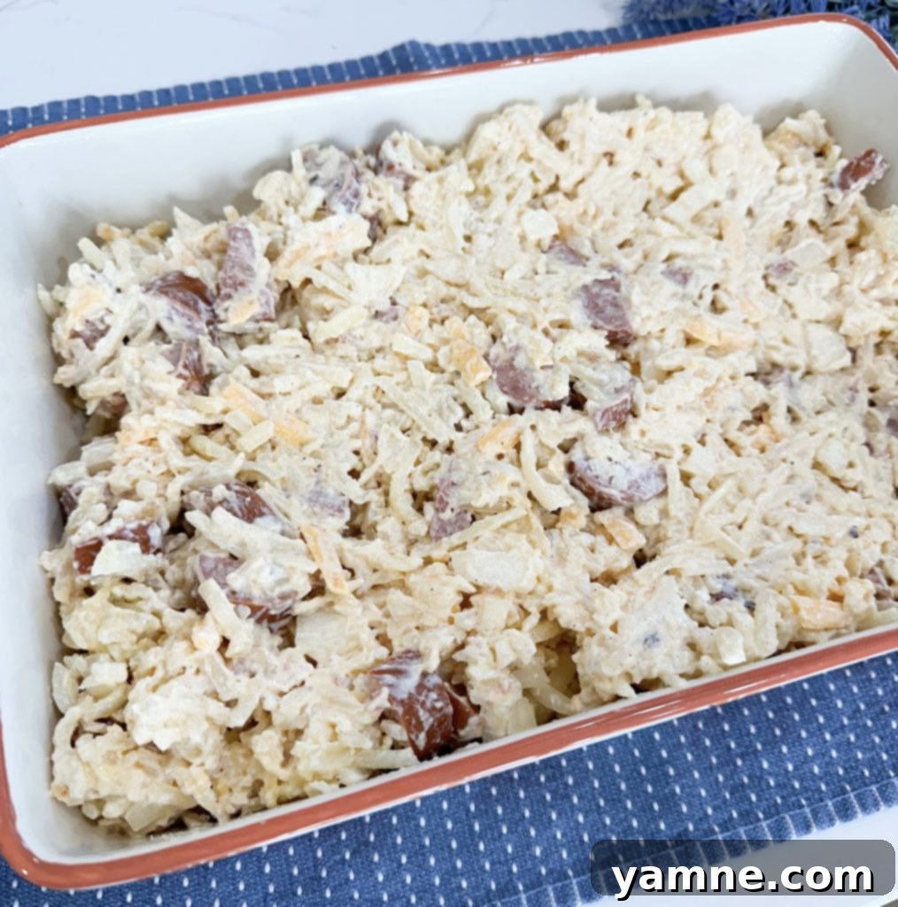 Effortless Sausage and Potato Bake 6 Dump and Go Sausage Hashbrown Casserole