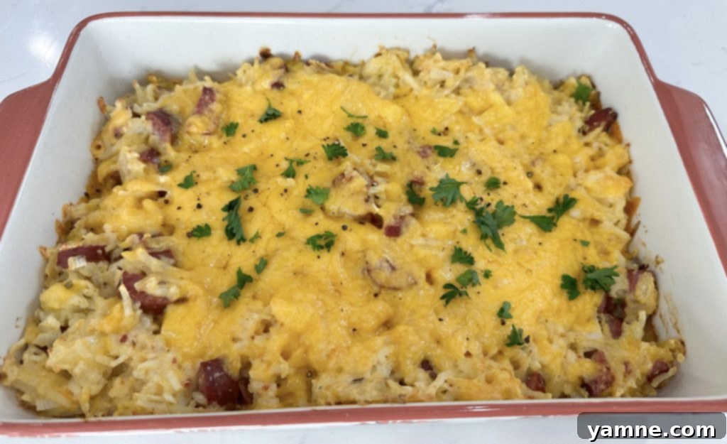 Effortless Sausage and Potato Bake 7 Dump and Go Sausage Hashbrown Casserole