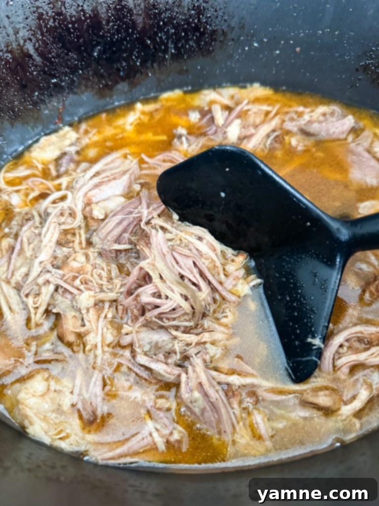 Slow cooker apple cider pulled pork