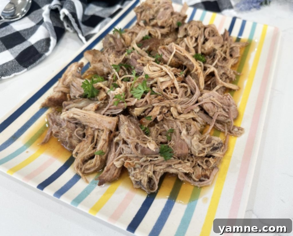 Slow cooker apple cider pulled pork