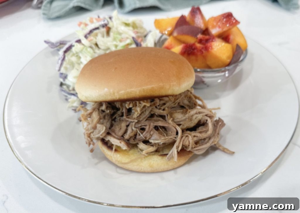Slow cooker apple cider pulled pork