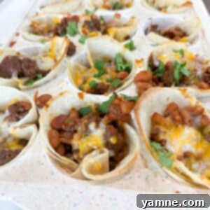 Speedy Mini Taco Bites: 10-Minute Recipe 3 Mini Beef Taco Cups Ready to Eat