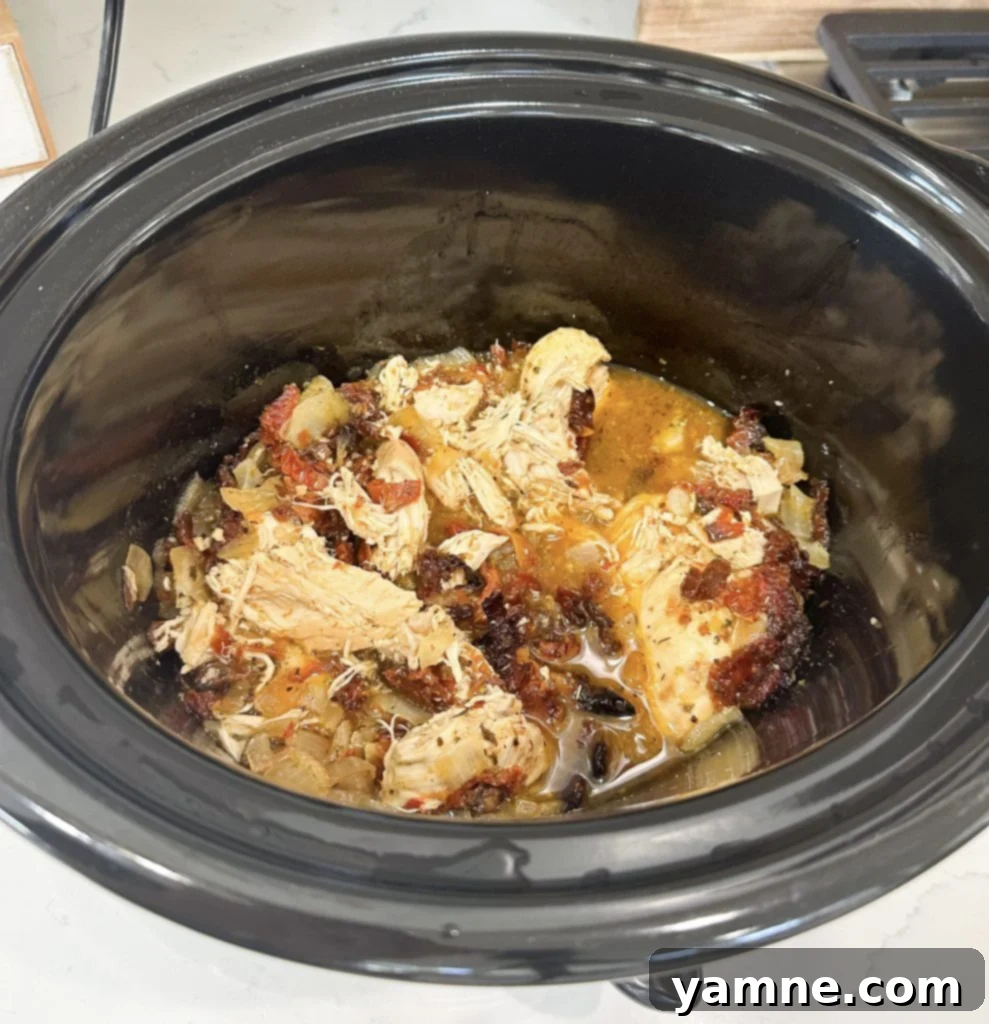 slow cooker chicken cooking
