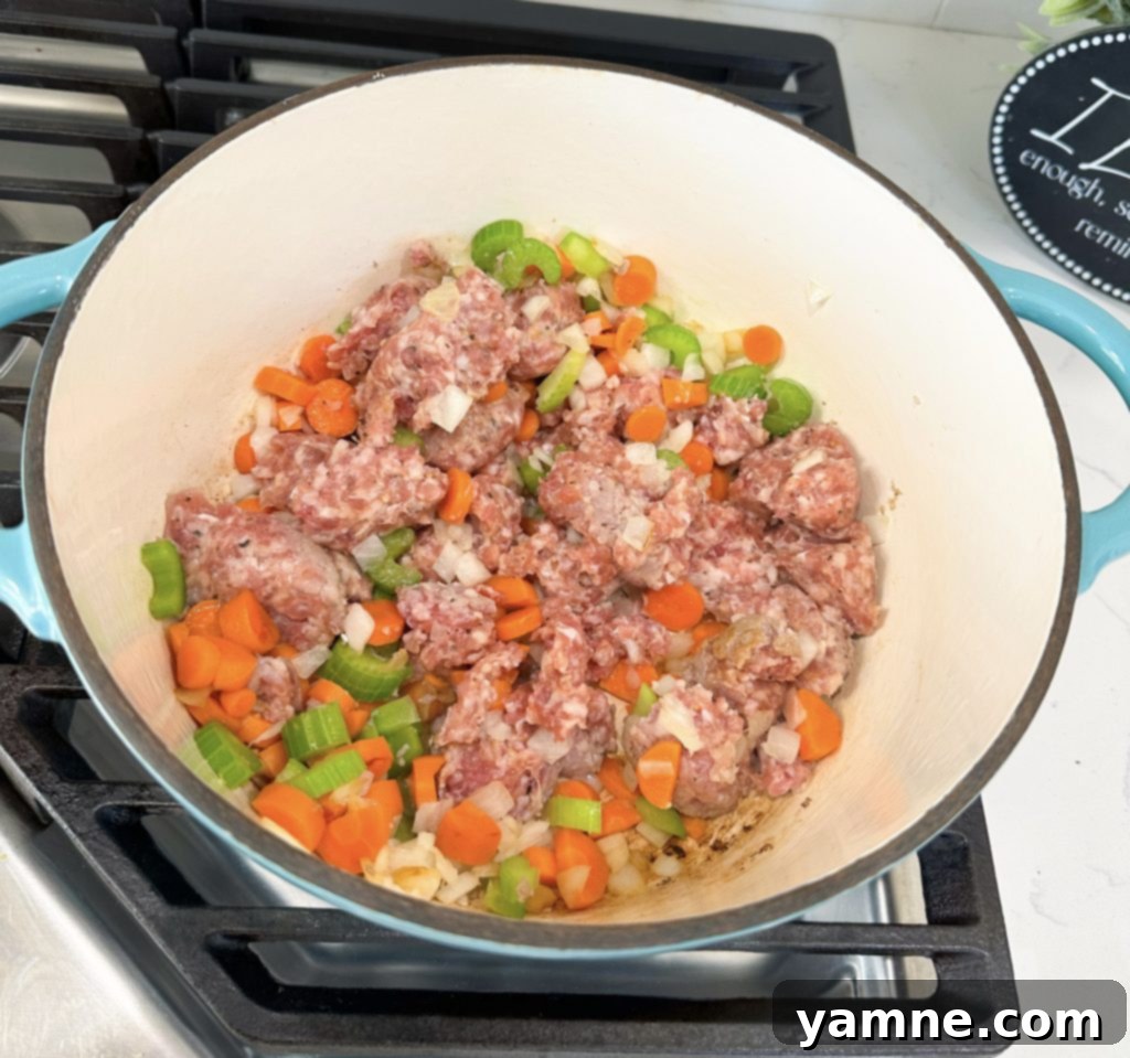 one-pot Italian sausage soup