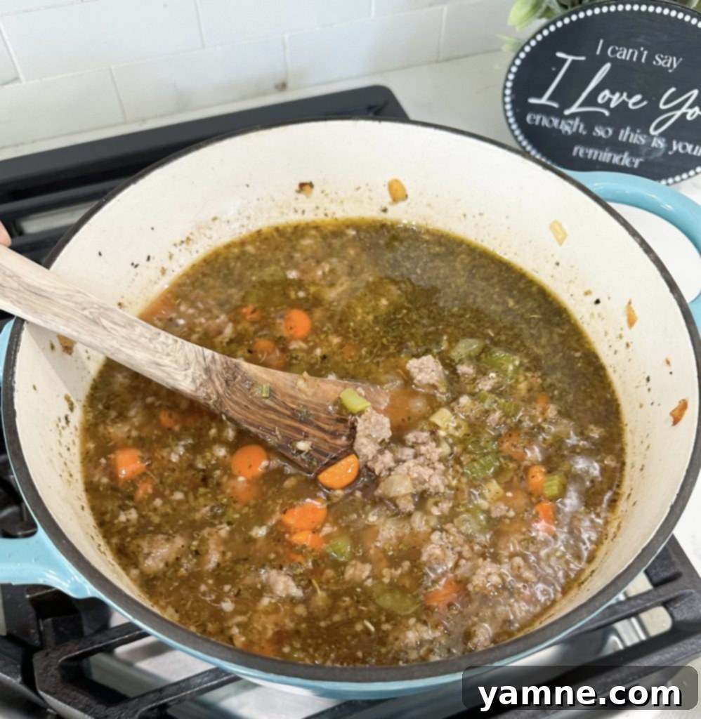 one-pot Italian sausage soup