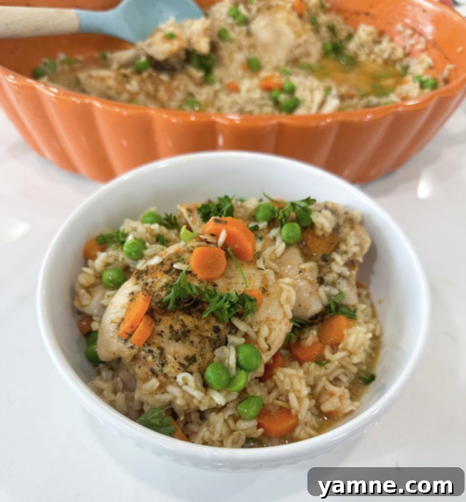 Julia Pacheco's 20 Best Easy 5 Ingredient Casserole Dinners 2 Hearty Chicken and Brown Rice Casserole with carrots, a perfect healthy family dinner.