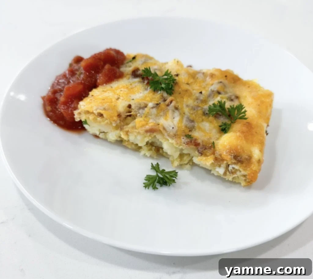 Julia Pacheco's 20 Best Easy 5 Ingredient Casserole Dinners 3 Cheesy Hash Brown Casserole with bacon, perfect for breakfast or dinner.