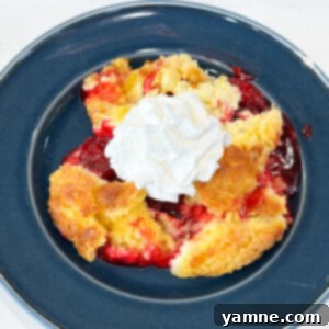 Strawberry Cheesecake Dump Cake