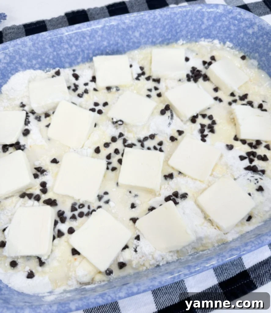 Oreo Dump Cake - Crushed Oreo Topping