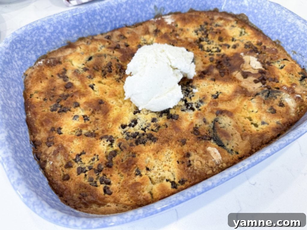 Oreo Dump Cake - Finished Cake