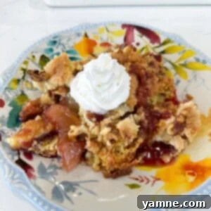 apple cranberry christmas dump cake