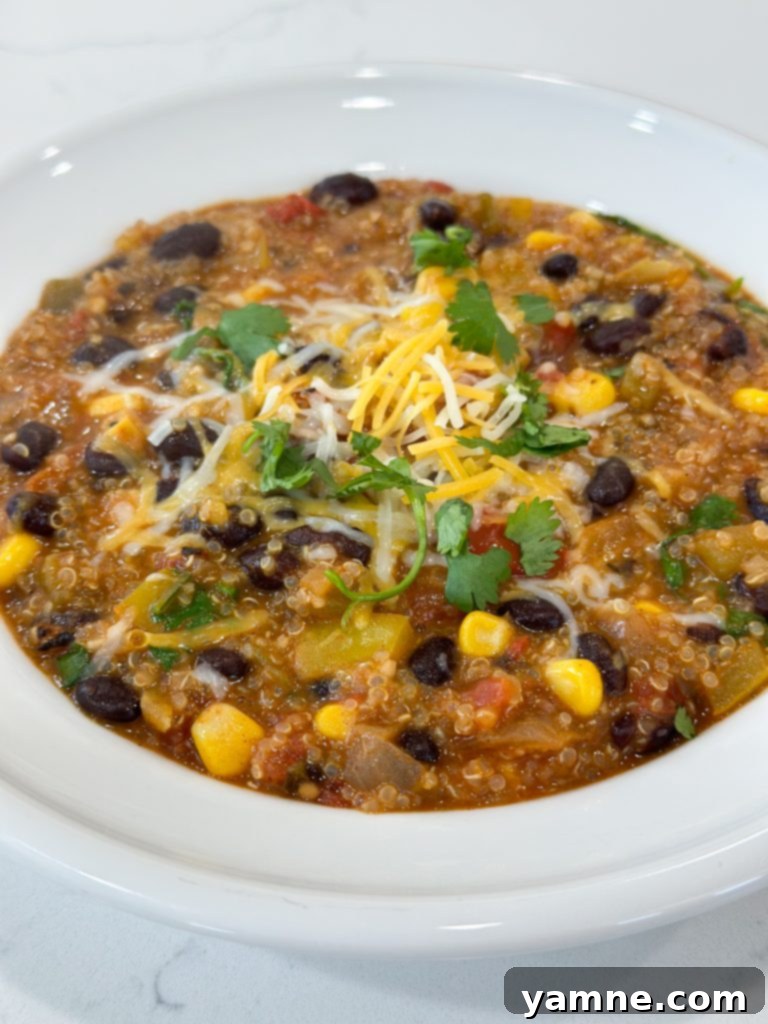 meatless taco skillet ready to serve