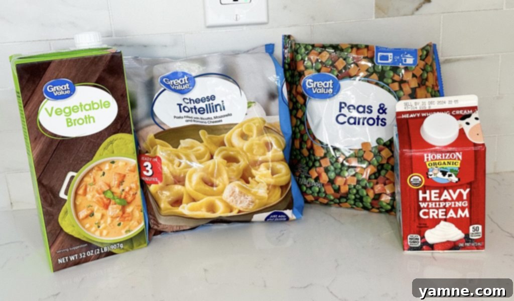 Velvety Tortellini Delight 2 veggie tortellini soup recipe ingredients