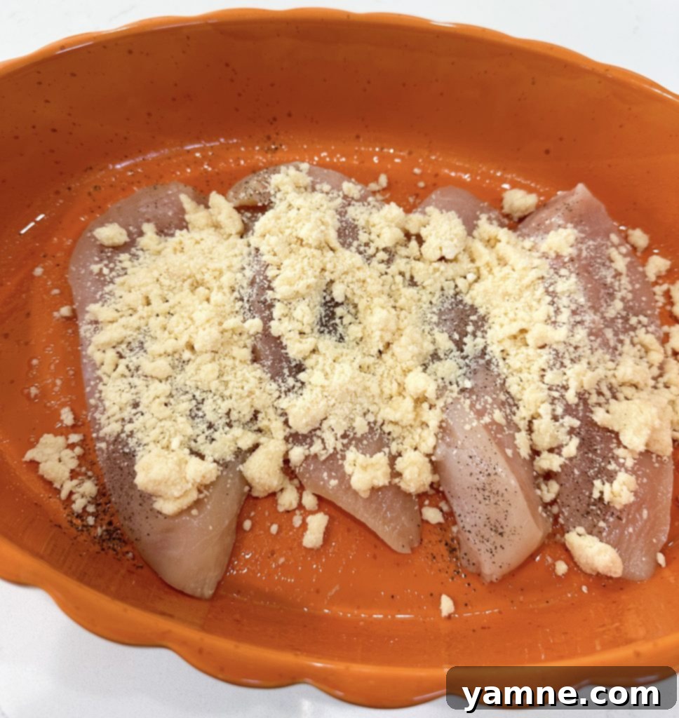 Parmesan mayonnaise mixture