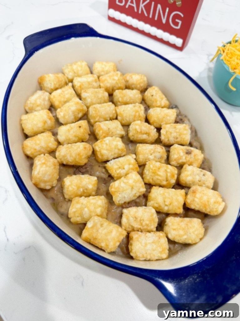 easy tater tot casserole recipe tater tots