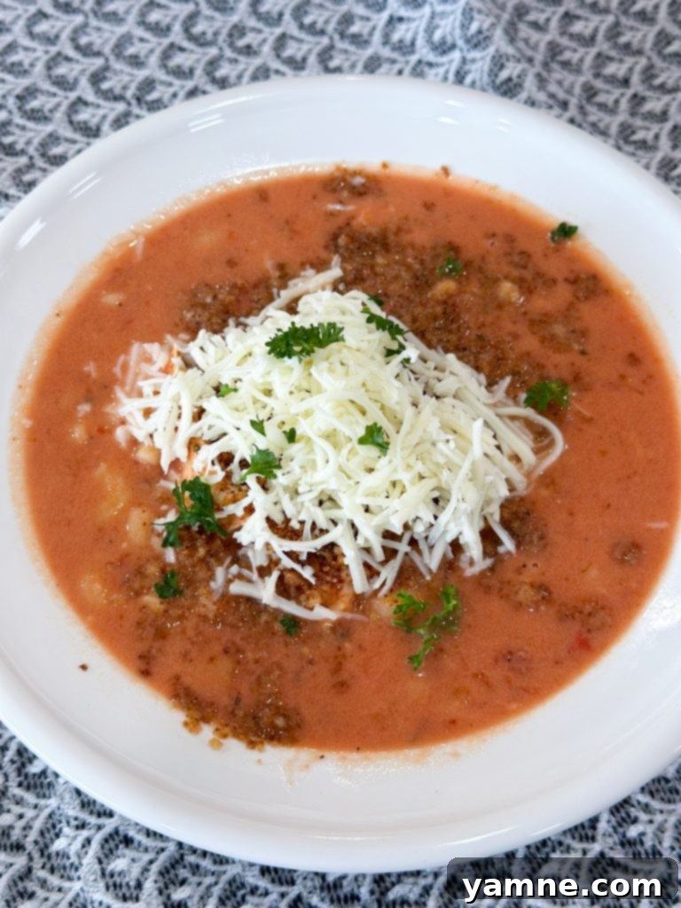Chicken Parmesan soup recipe