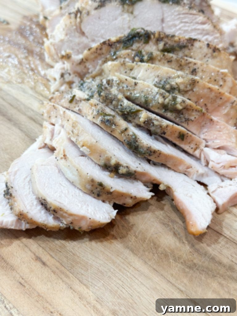 juicy Slow cooker turkey with mashed potatoes close up