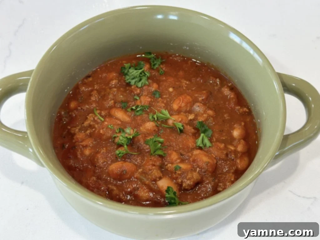 Easy chili recipe with ground turkey and pinto beans