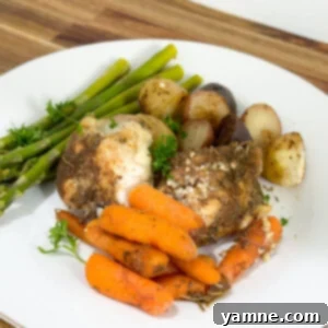 Delicious slow cooker chicken and veggies