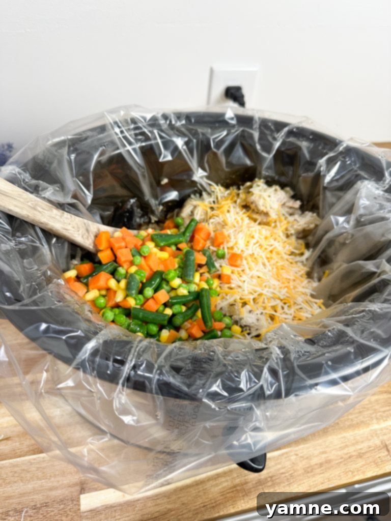 Easy Slow Cooker Chicken, Vegetables, and Rice