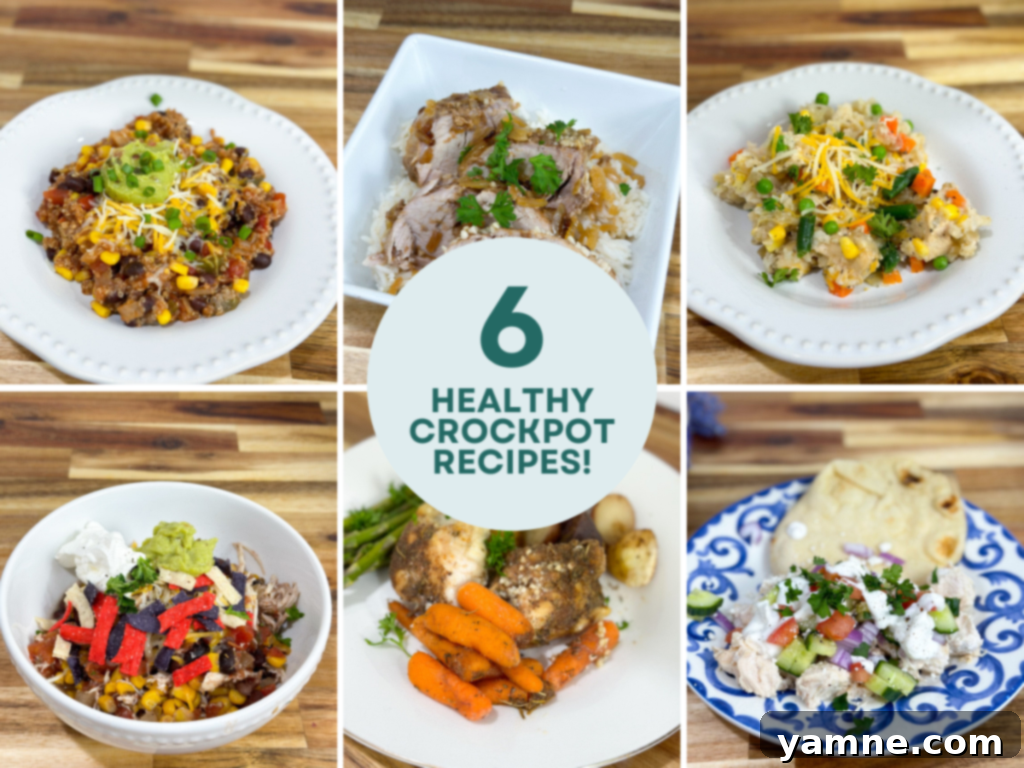 easy and healthy dump and go slow cooker recipes lineup