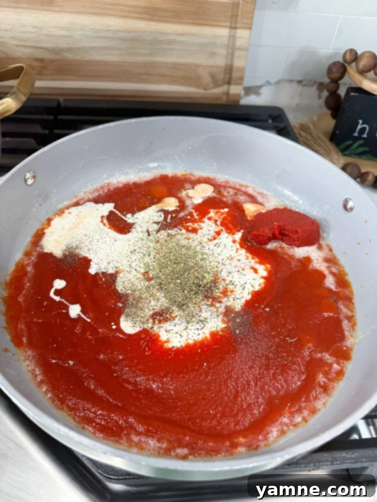 Rich and Creamy Tomato Pasta