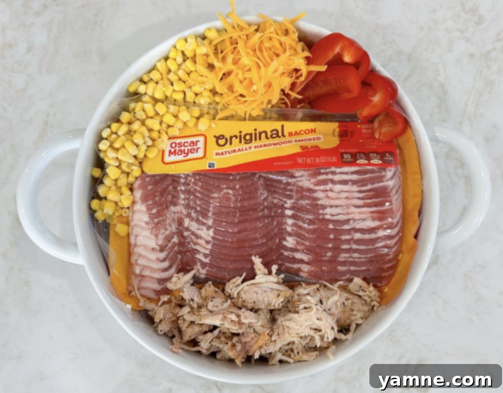 Rotisserie Chicken and Vegetable Casserole ingredients