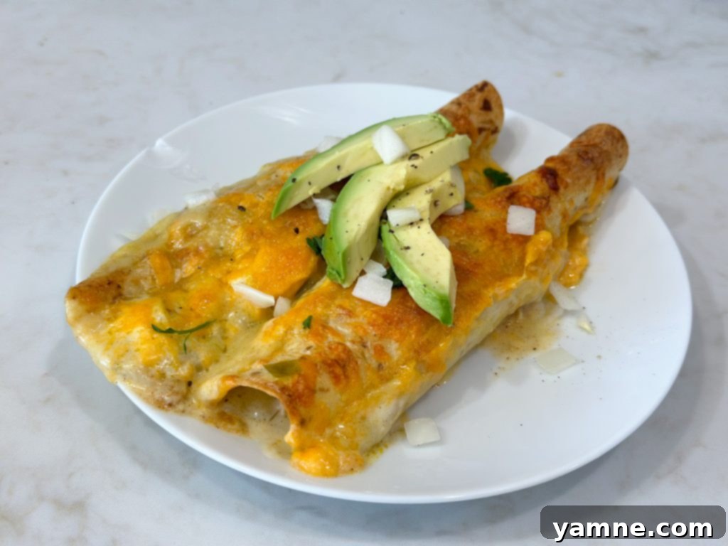Honey-Glazed Lime Chicken Enchiladas 7 Ready-to-serve Honey Lime Chicken Enchiladas with a creamy sauce