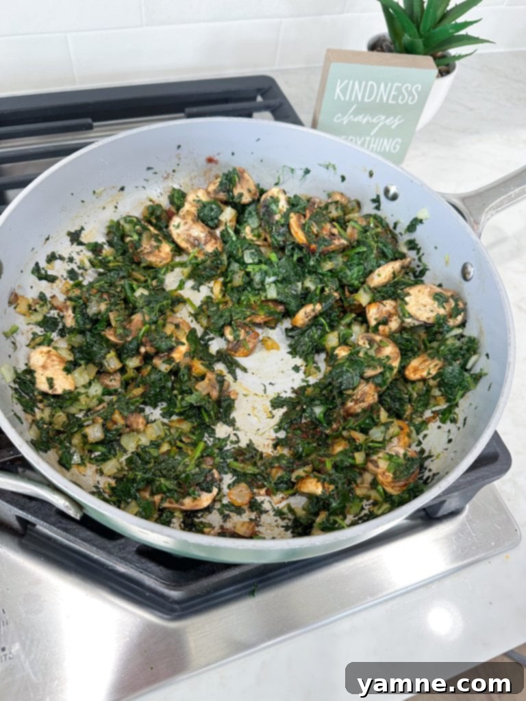 Wholesome Chicken Bake 2 Sautéing vegetables for healthy chicken casserole