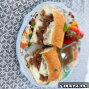 Slow Cooker French Dip Sandwiches