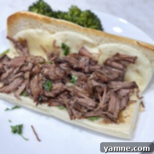 Easy slow cooker french dip roast sandwiches