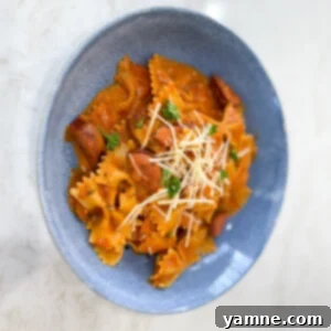 The BEST Smoked Sausage and Bow Tie Pasta