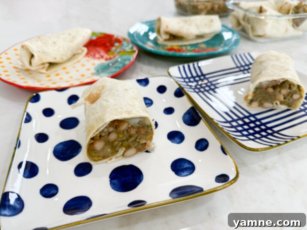 Chicken Pinto Bean Burritos