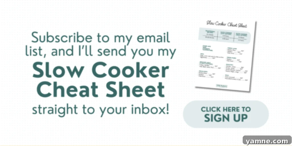Effortless Slow Cooker Chicken Dinners 9 informational sheet for slow cooker cooking
